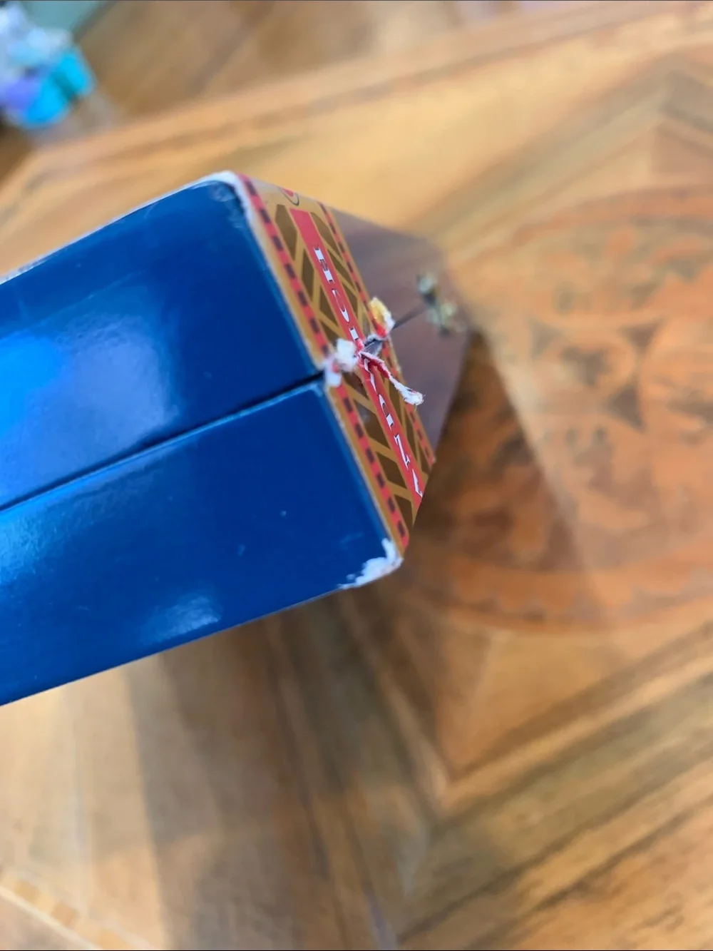 ⁠Knuckle Sandwich Chef Special Espinosa Wood Cigar Box Empty Guy Fieri Skull
